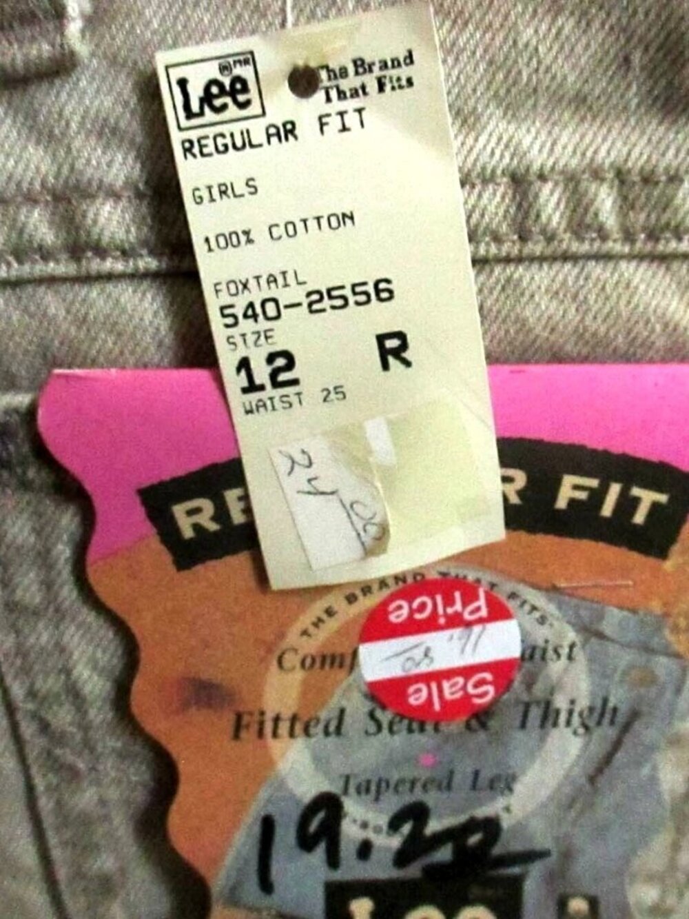 24x27 Vintage 1980's GIRLS Jeans 12 REG HIGH WAIST RELAXED FIT MOM JEANS NEW NOS